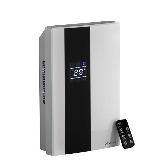Devanti 2L Dehumidifier Air Purifier White - Devanti