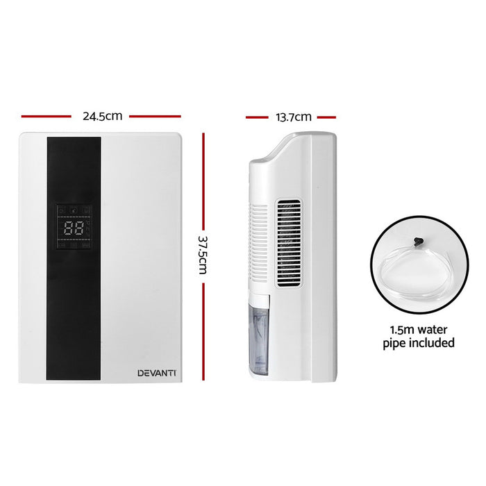 Devanti 2L Dehumidifier Air Purifier White - Devanti