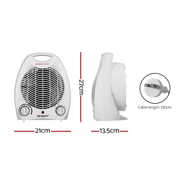 Devanti Electric Fan Heater 2000W - Devanti