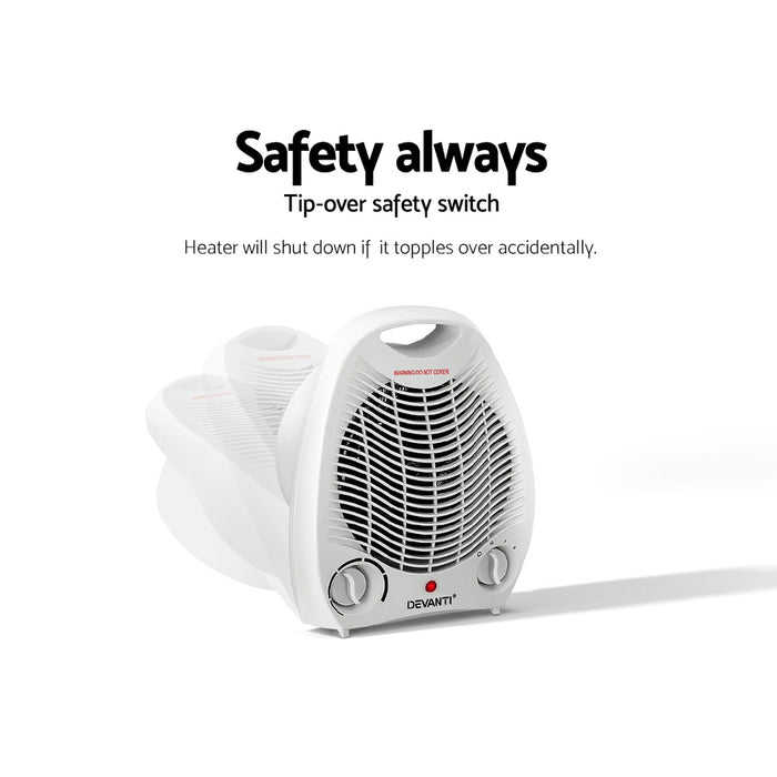 Devanti Electric Fan Heater 2000W - Devanti