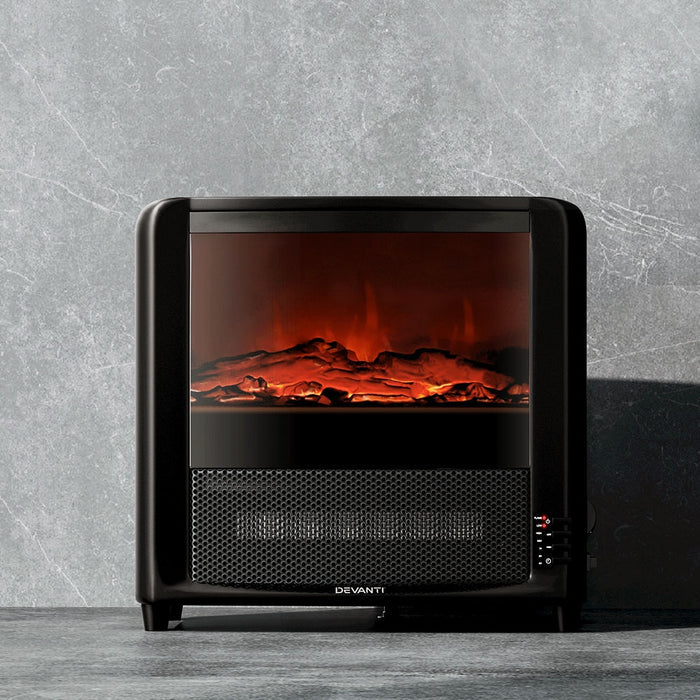 Devanti Electric Fireplace Fire Heaters 2000W - Devanti