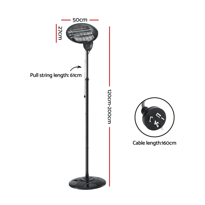Devanti Electric Patio Heater 2000W - Devanti