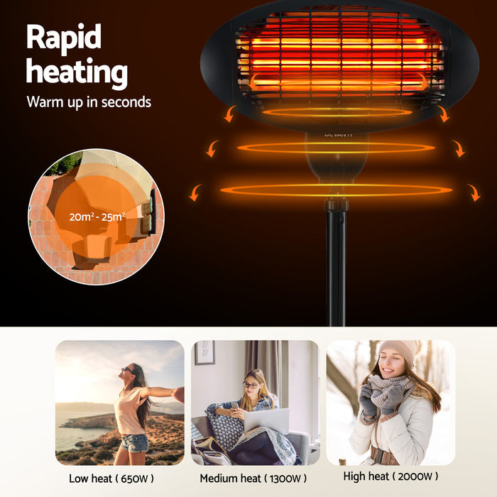 Devanti Electric Patio Heater 2000W - Devanti