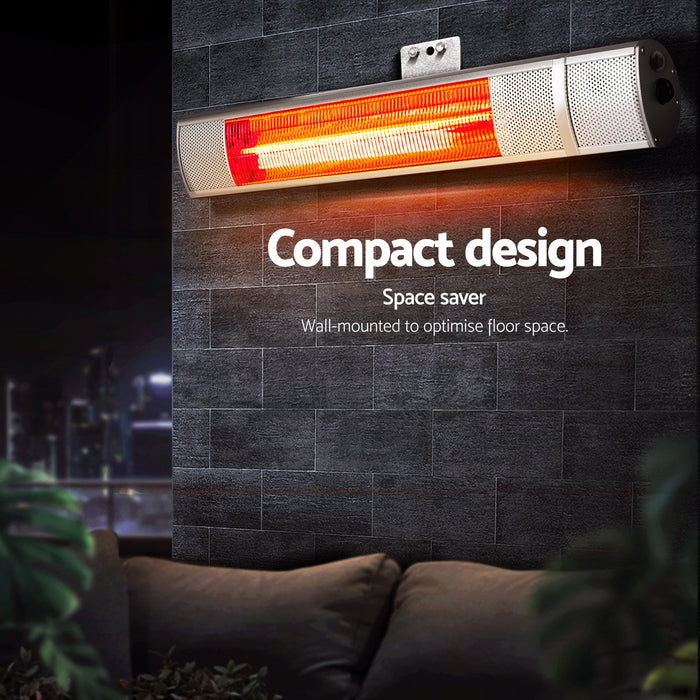 Devanti Electric Strip Heater Infrared Radiant Heaters 2000W - Devanti