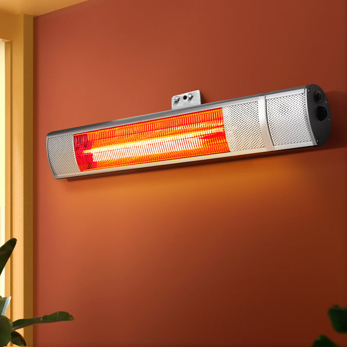 Devanti Electric Strip Heater Infrared Radiant Heaters 2000W - Devanti