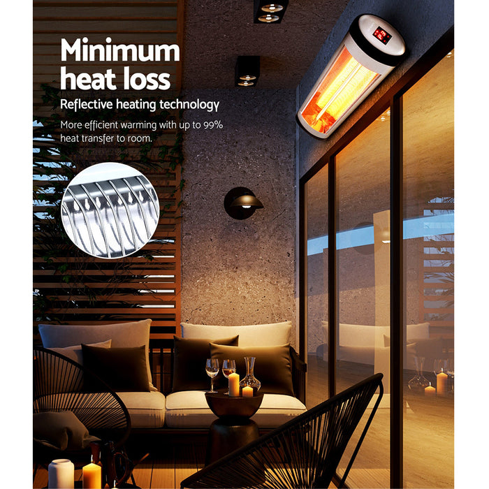Devanti Electric Strip Heater Radiant Heaters 1500W - Devanti