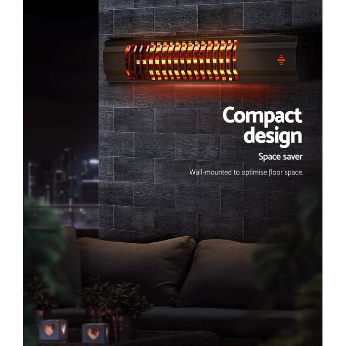 Devanti Electric Strip Heater Radiant Heaters 2000W - Devanti