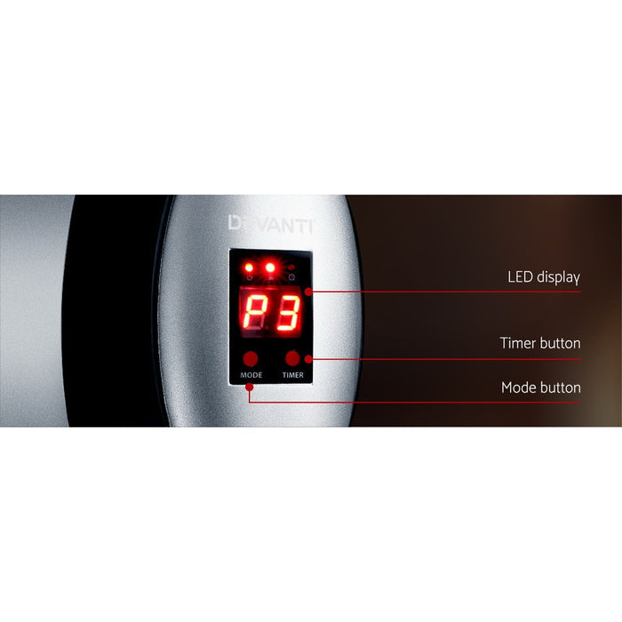 Devanti Electric Strip Heater Radiant Heaters 2000W - Devanti