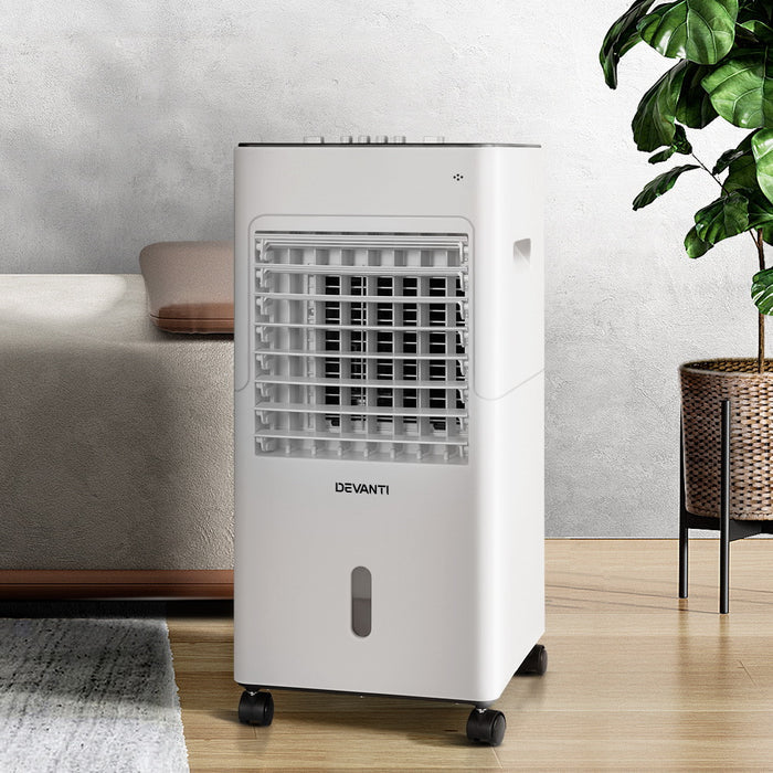 Devanti Evaporative Air Cooler Conditioner Portable 6L Cooling Fan Humidifier - Devanti