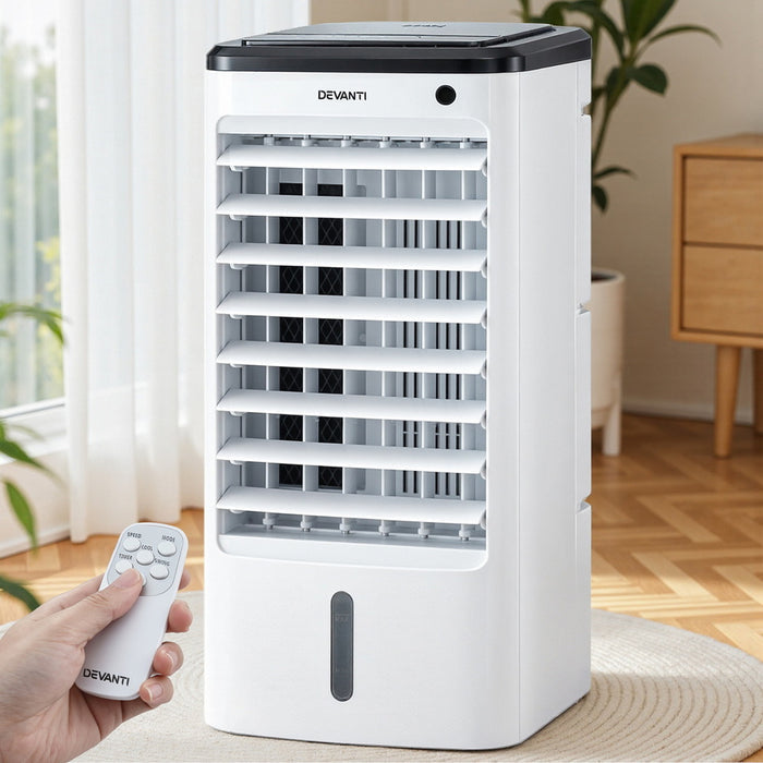 Devanti Evaporative Air Cooler Conditioner w/ Remote 4L - Devanti