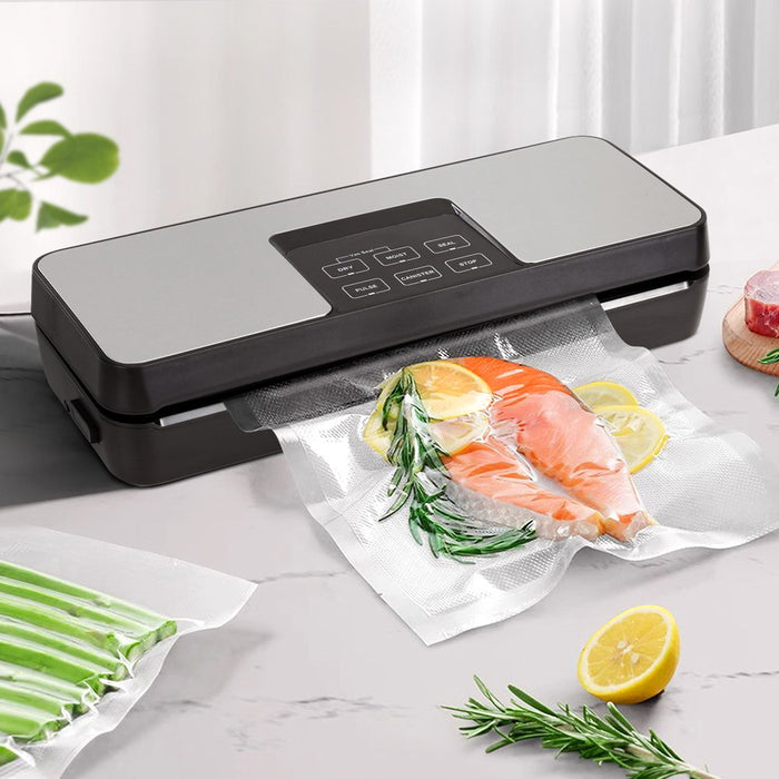 Devanti Food Vacuum Sealer Machine Fresh Storage Auto Seal Slide Cutter 5 Modes - Devanti