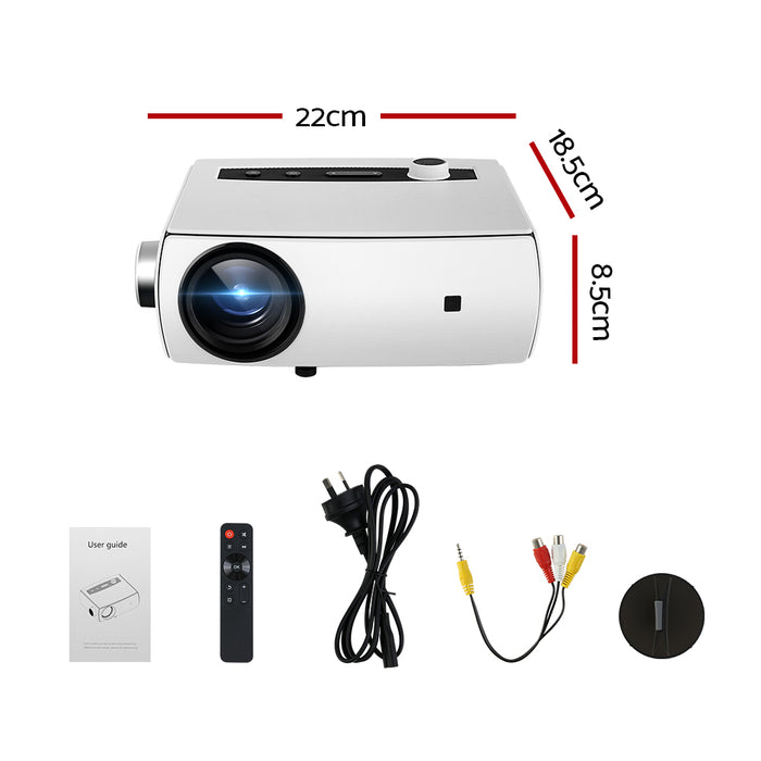 Devanti Mini Video Projector Wifi USB HDMI Portable HD 1080P Home Movie - Devanti
