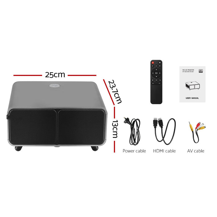 Devanti Portable Wifi Video Projector 4K 2.4G/5G Home Theater HDMI 1080P - Devanti