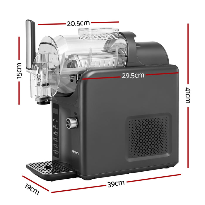 Devanti Slushie Machine Ice Cream Maker 2L Grey - Devanti