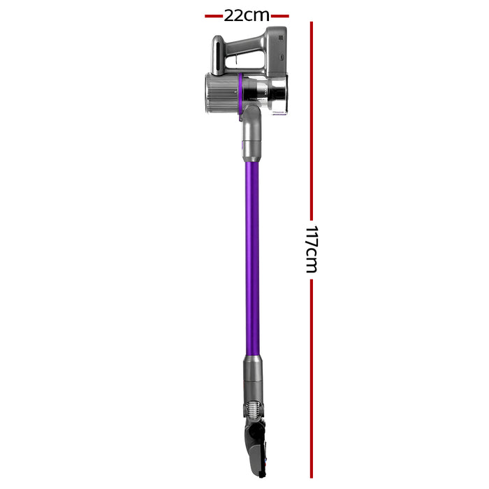 Devanti Handheld Vacuum Cleaner Cordless Bagless Stick Handstick Car Vac 2-Speed - Devanti