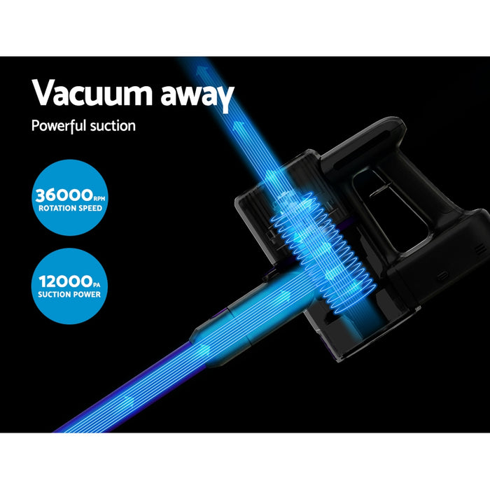 Devanti Handheld Vacuum Cleaner Cordless Bagless Stick Handstick Car Vac 2-Speed - Devanti