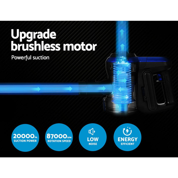 Devanti Handheld Vacuum Cleaner Cordless Handstick Stick 250W Brushless Motor - Devanti