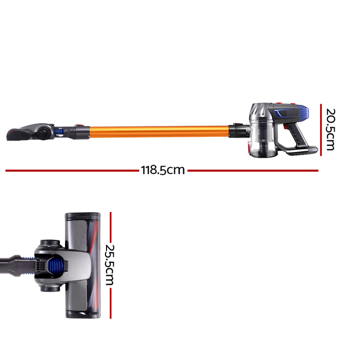 Devanti Handheld Vacuum Cleaner Stick Cordless Bagless 2-Speed Spare HEPA Filter - Devanti