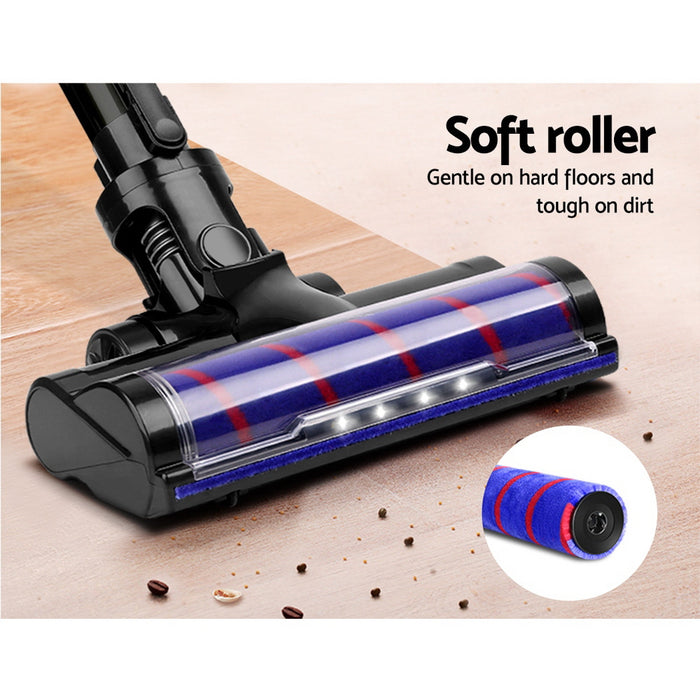 Devanti Cordless 150W Handstick Vacuum Cleaner Purple and Grey