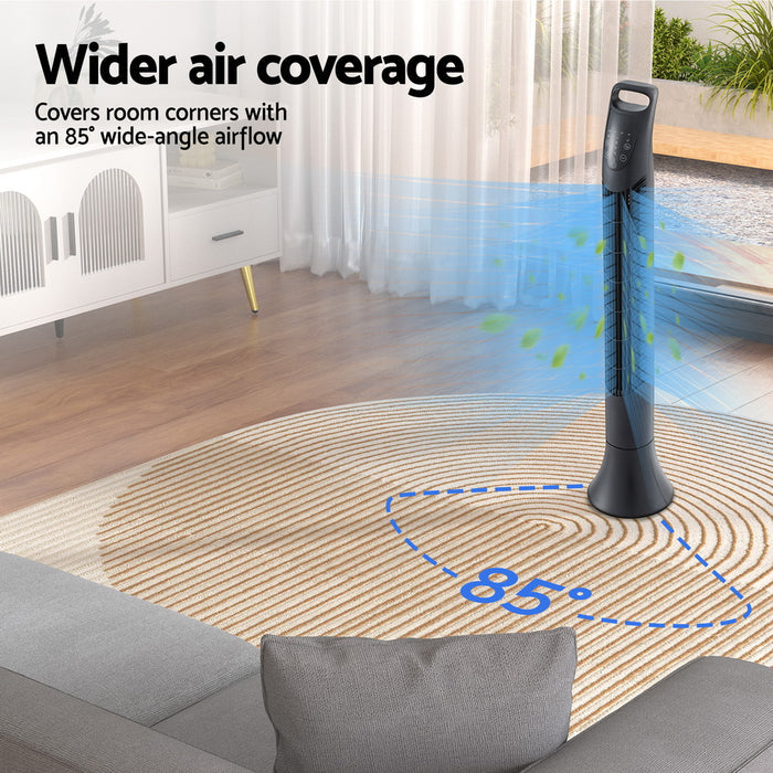 Devanti Tower Fan Oscillating 3 Speeds with Remote 91cm - Devanti