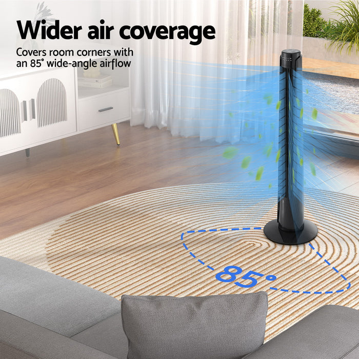 Devanti Tower Fan Oscillating 3 Speeds with Remote 93cm - Devanti