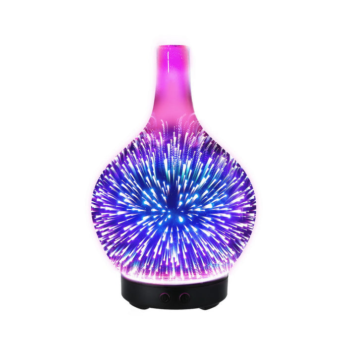Devanti Ultrasonic Aroma Aromatherapy Diffuser 3D Light Oil Firework Humidifier - Devanti