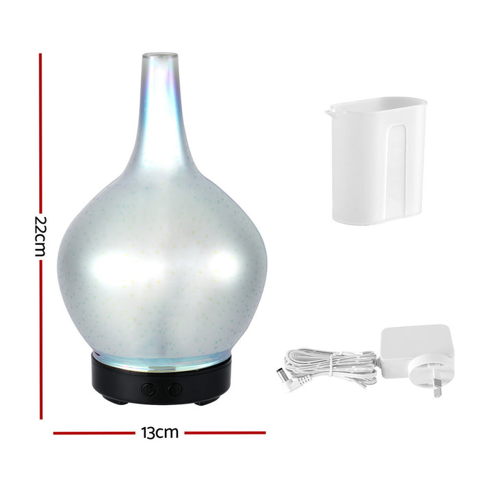 Devanti Ultrasonic Aroma Aromatherapy Diffuser 3D Light Oil Firework Humidifier - Devanti