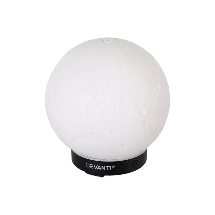 Devanti Ultrasonic Aroma Diffuser Aromatherapy Moon Lamp 100ml - Devanti