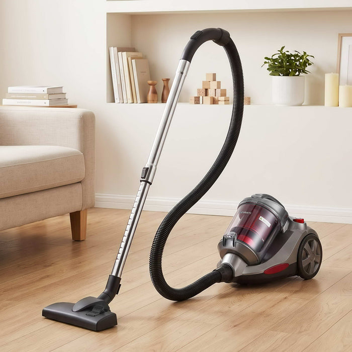 Devanti Vacuum Cleaner Bagless Canister 2000W 25kPa Powerful Suction 4L Red
