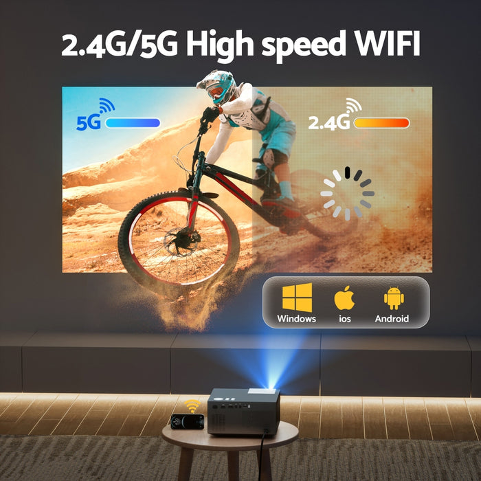 Devanti Video Project 4K 1080P Official Google TV 5G Wifi Home Cinema - Devanti