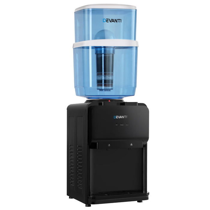 Devanti Water Cooler Dispenser Bench Top 22L Black - Devanti