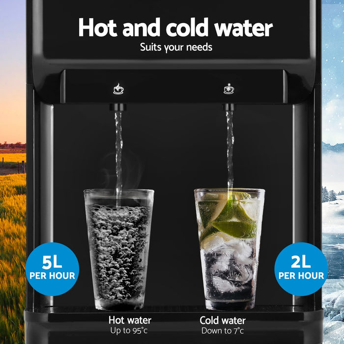 Devanti Water Cooler Dispenser Bench Top 22L Black - Devanti