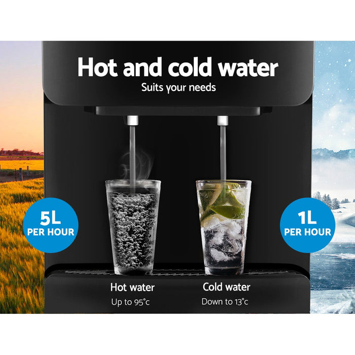 Devanti Water Cooler Dispenser Stand Cold Hot Chiller Purifier 22L Bottle Filter - Devanti