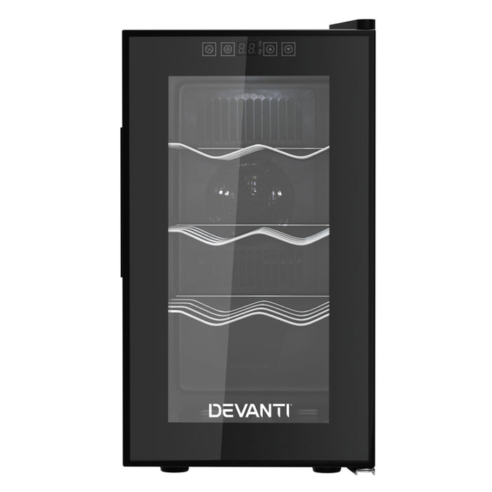 Devanti Wine Fridge Cooler 8 Bottles - Devanti