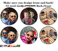 DOUBLE SIDED 2D ball style edible image lollipop