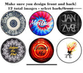 DOUBLE SIDED 2D ball style edible image lollipop