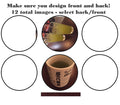 DOUBLE SIDED 2D ball style edible image lollipop