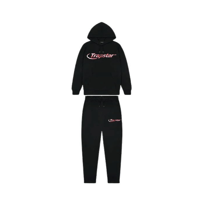 Dres Trapstar Hyperdrive Chrome Hoodie Tracksuit Black Infrared TRAPSTAR Dresy