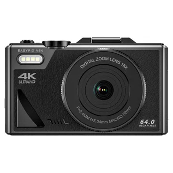 EasyPix V64 Flip 64MP Digital Camera - Black | 267-20203 from EasyPix - DID Electrical