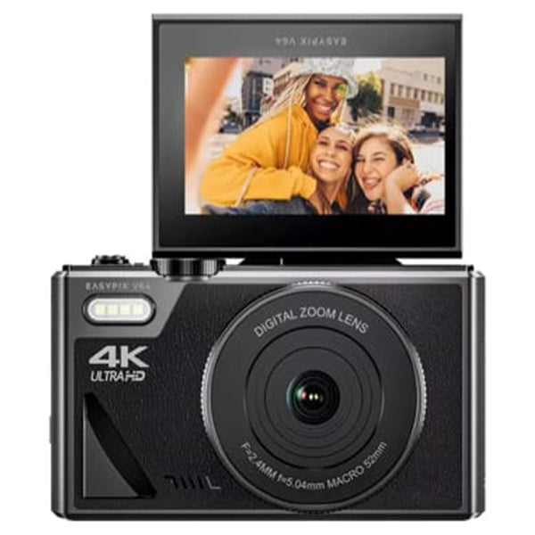 EasyPix V64 Flip 64MP Digital Camera - Black | 267-20203 from EasyPix - DID Electrical