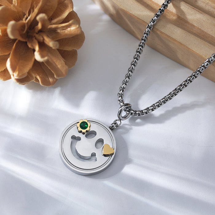 Emerald Smile Pendant Necklace