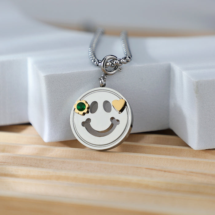 Emerald Smile Pendant Necklace