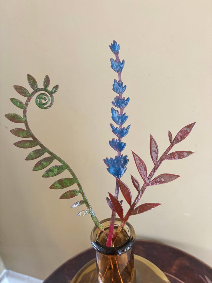 Enamel Fiddlehead Fern- moss