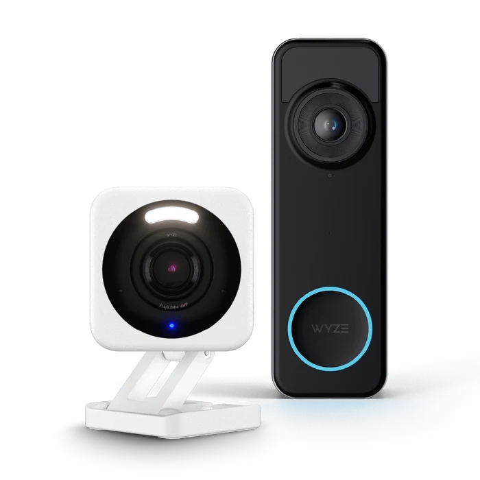 The Entry Point Security Kit Basic includes a Wyze Cam and a Wyze Door Bell.