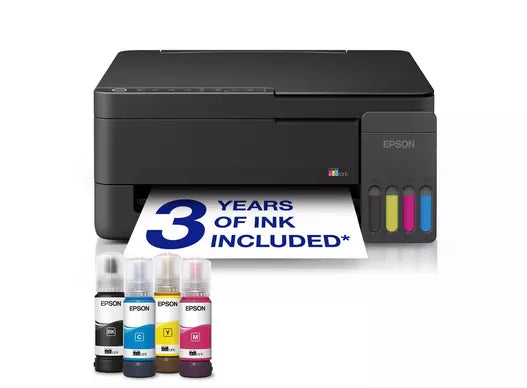 Epson EcoTank A4 Multifunction Wi-Fi & AirPrint Ink Tank Printer - Black | C11CL62401