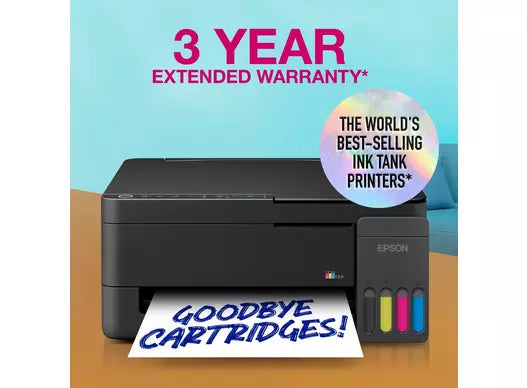 Epson EcoTank A4 Multifunction Wi-Fi & AirPrint Ink Tank Printer - Black | C11CL62401