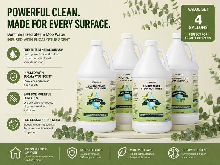 Eucalyptus Mint Demineralized Steam Water