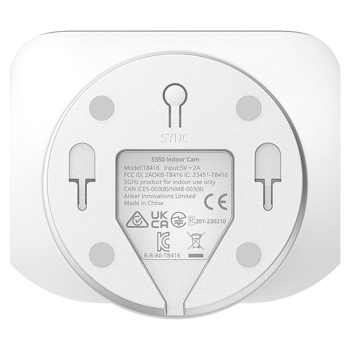 Eufy S350 Indoor Camera - White | T8416221 from Eufy - DID Electrical