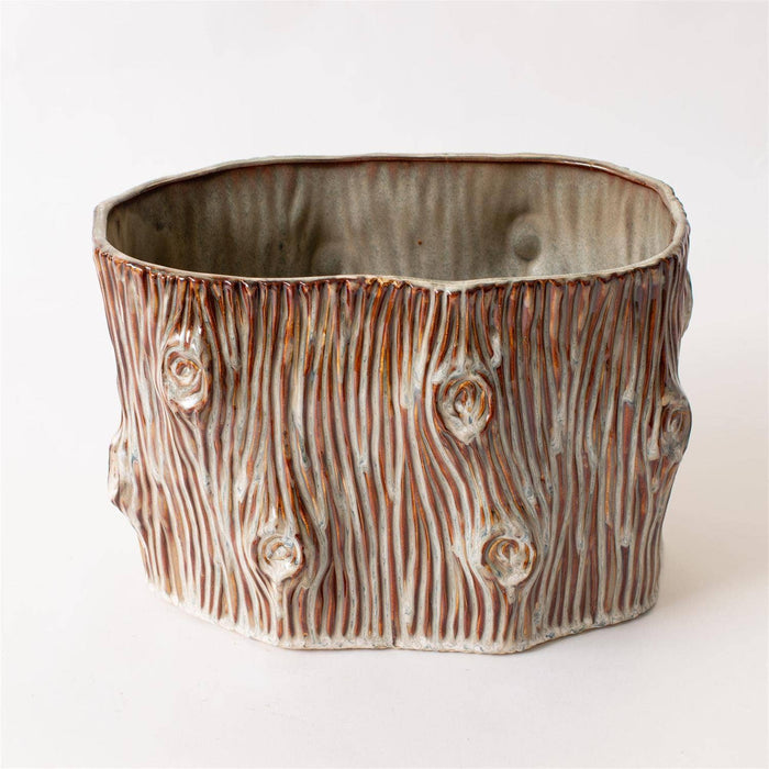 Faux Tree Stump Large Planter
