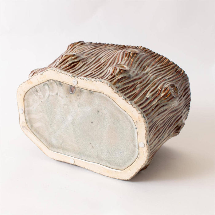 Faux Tree Stump Large Planter